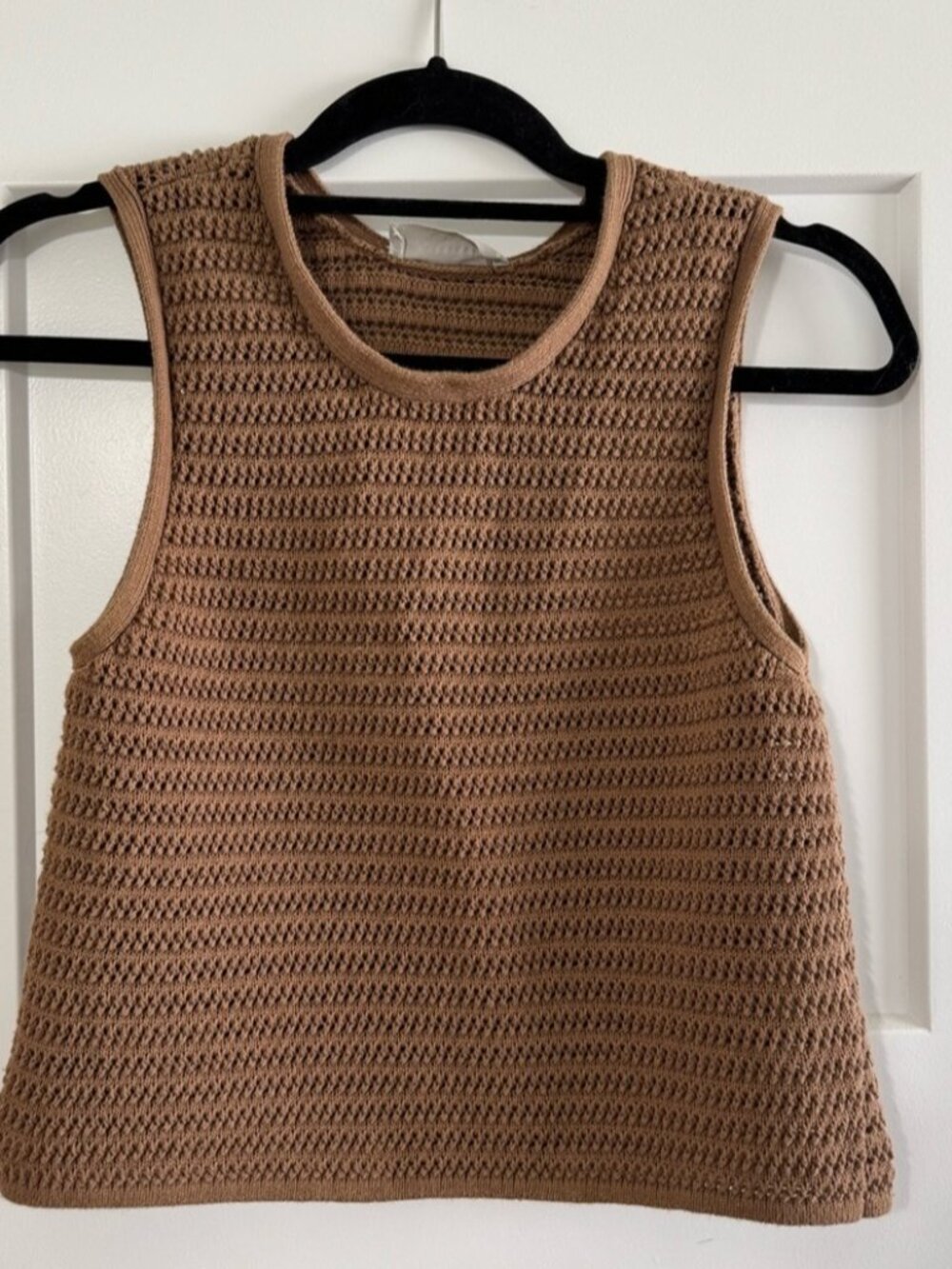 Knit Tank Top Brown